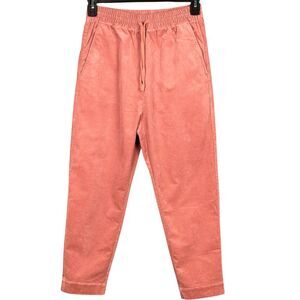 Cos Corduroy Dropped Crotch High Waisted Trouser Pants Size 4‎ Pink-Orange Y2K